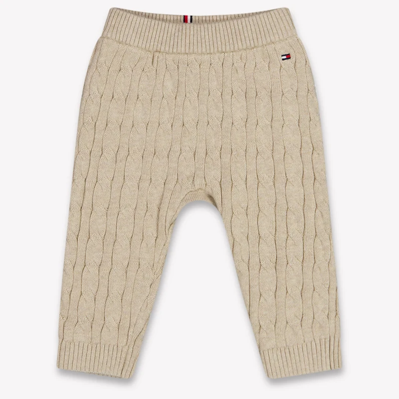 Tommy Hilfiger Baby Unisex Broek In Beige 68 - 6 Maanden