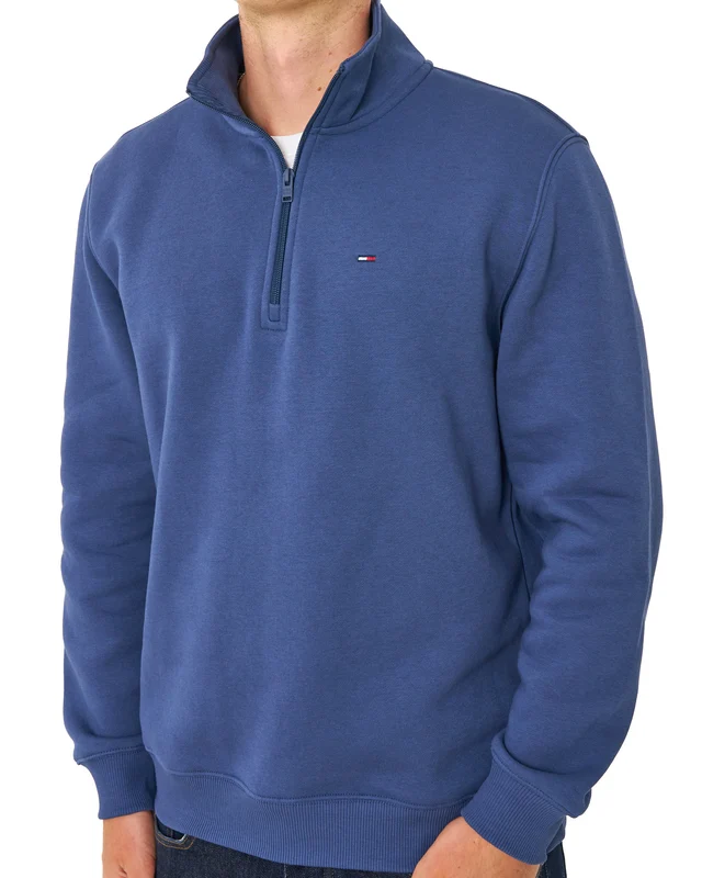 Tommy Jeans 1/4 Zip Neck Sweat Basic Navy S
