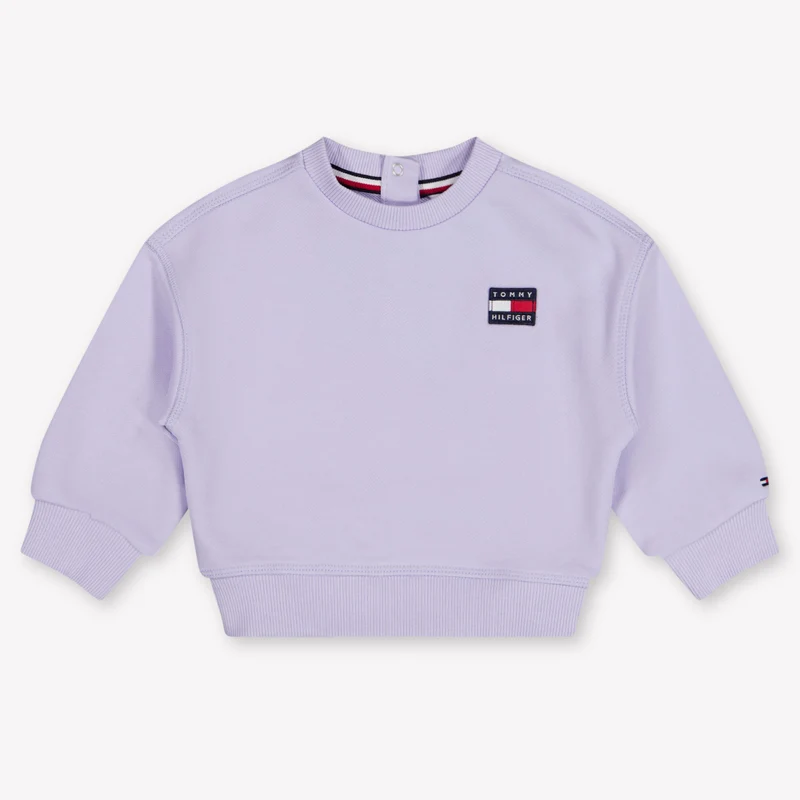 Tommy Hilfiger Baby Meisjes Sweater In Lila 80 - 12 Maanden