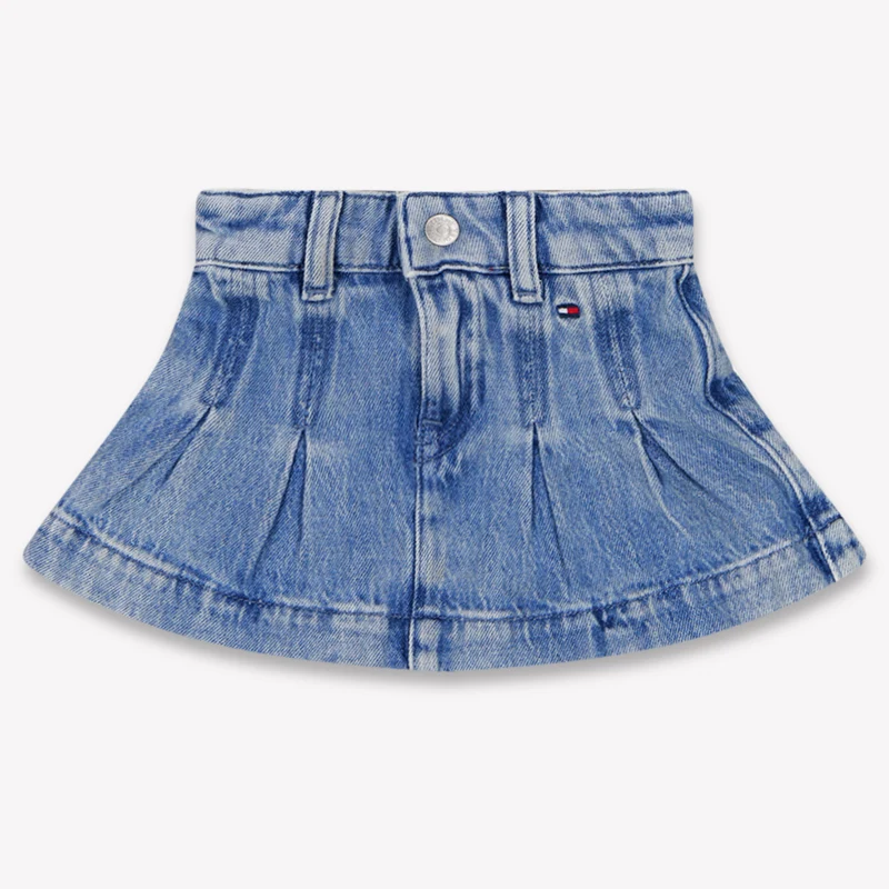 Tommy Hilfiger Baby Meisjes Rokje In Jeans 74 - 9 Maanden