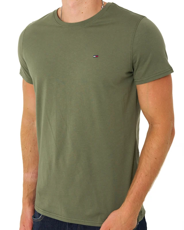 Tommy Jeans Slim Fit T Shirt Rocky Mountain Green 3XL