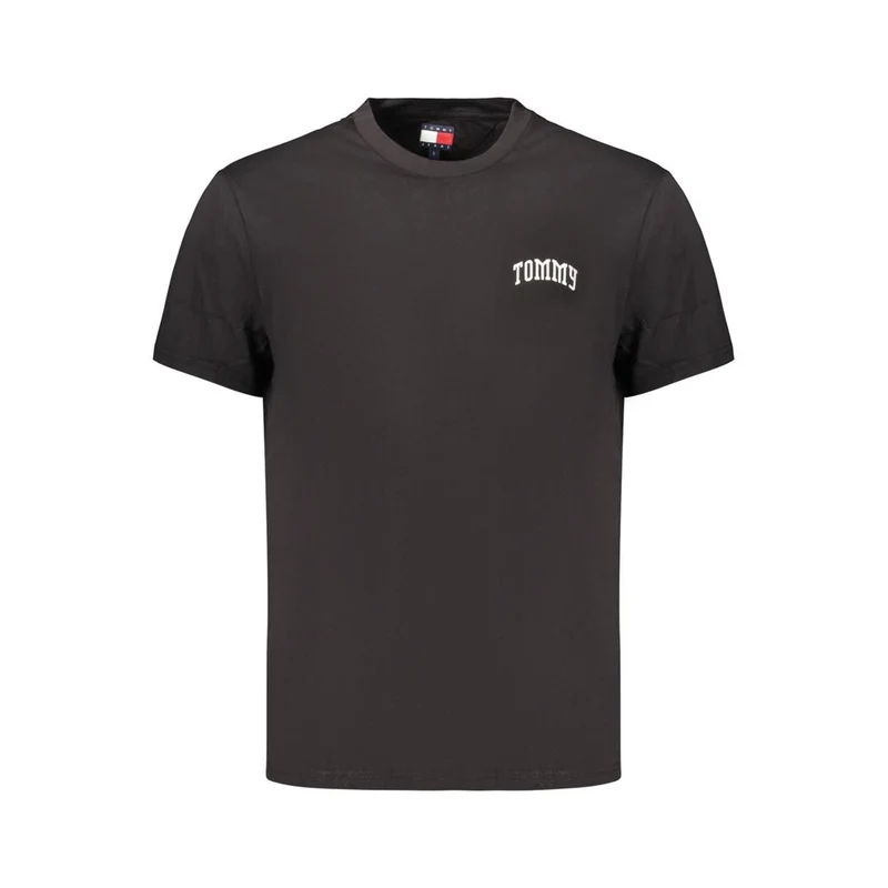 Tommy Hilfiger Black Cotton Men's T-Shirt S
