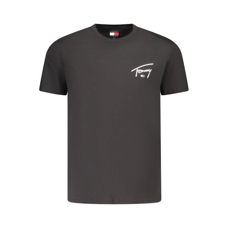 Tommy Hilfiger Black Cotton Men's T-Shirt L