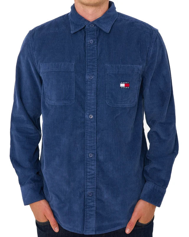 Tommy Jeans Corduroy Shirt Basic Navy 2XL
