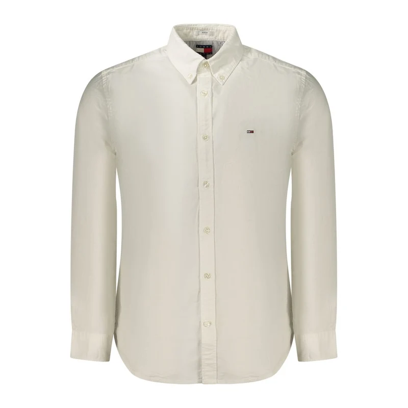 Tommy Hilfiger White Cotton Men's Shirt L