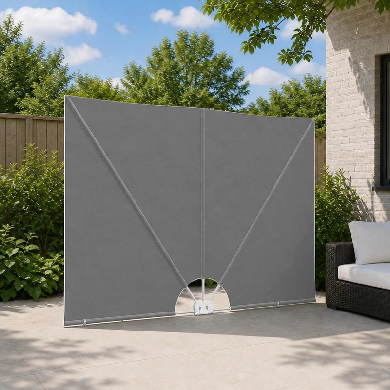 Parvekkeen yksityisyyden suoja 150 x 300 cm Polyesteri