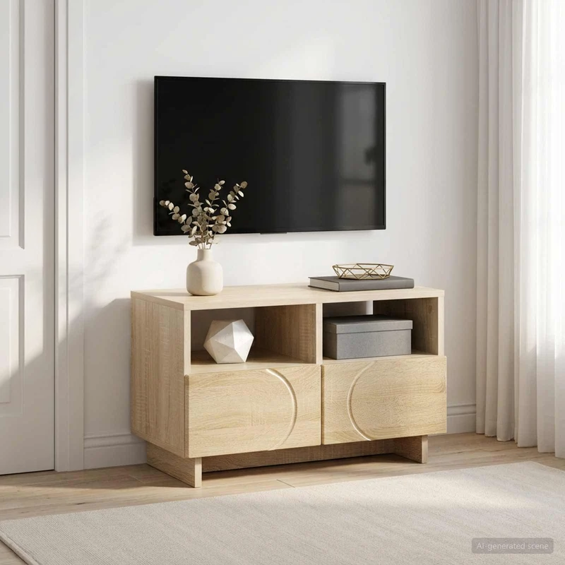 TV-teline 60 x 34.5 x 40 cm Sonoma-tammi Tekninen puu