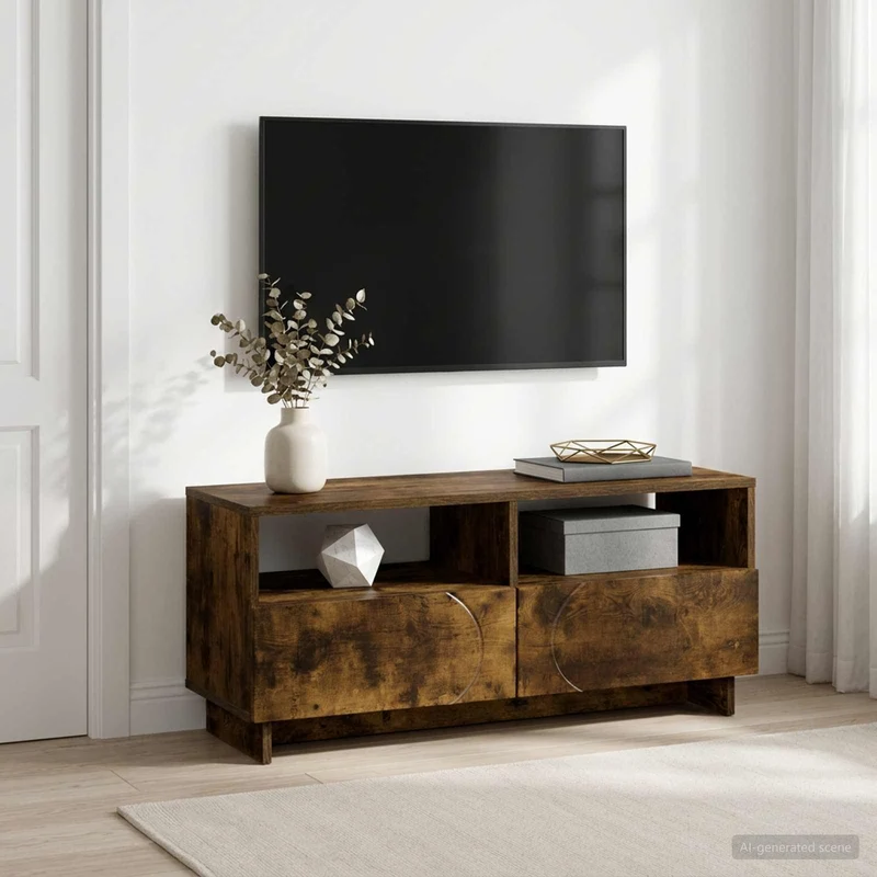 TV-teline 90 x 34.5 x 40 cm Savutammi Tekninen puu