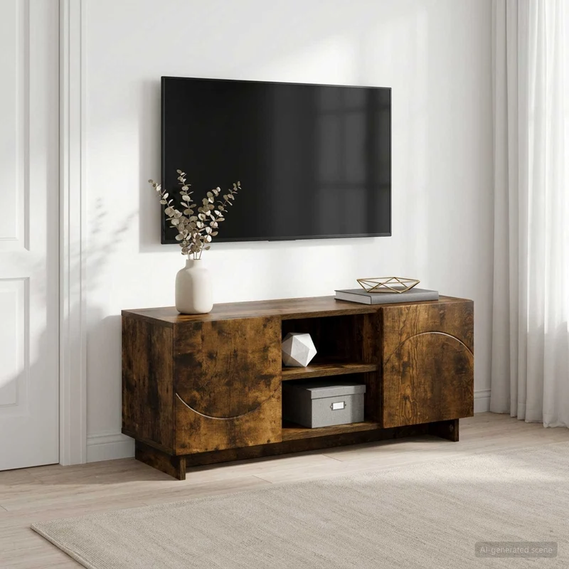 TV-teline 90 x 34.5 x 40 cm Savutammi Tekninen puu