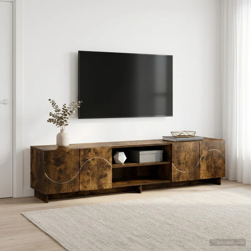 TV-teline 180 x 34,5 x 40 cm Savutammi Tekninen puu