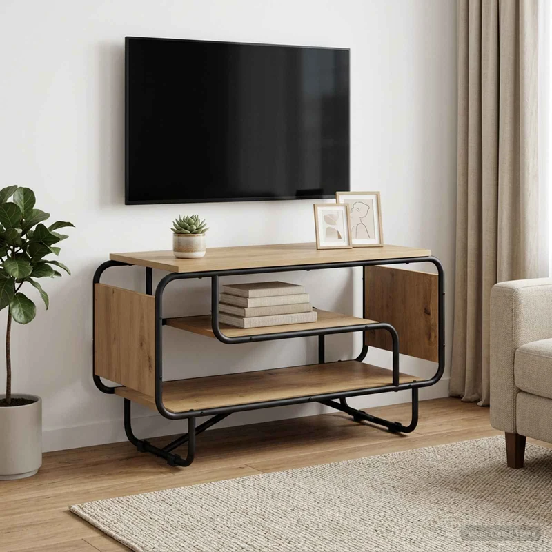 TV-teline 80 x 36 x 45 cm Artisaanitammi Tekninen puu