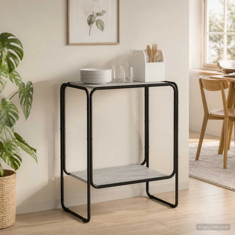 Sivupöytä Harmaa Sonoma 60 x 38 x 75 cm Tekninen puu
