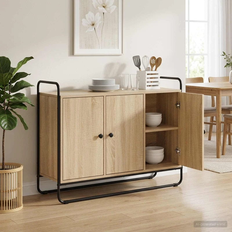 Senkki Sonoma-tammi 102 x 35 x 75 cm Tekninen puu