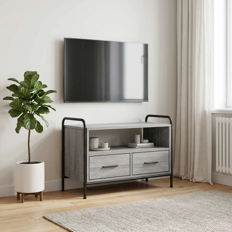 TV-kaappi 67,5 x 33 x 50 cm Harmaa Sonoma Tekninen puu