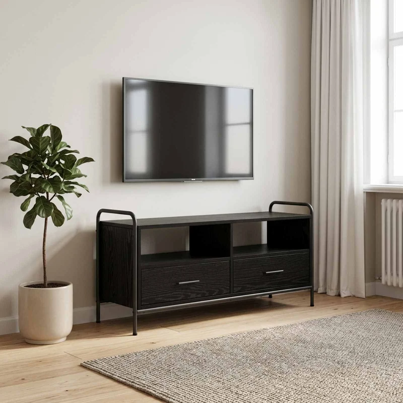 TV-kaappi 67,5 x 33 x 50 cm Musta tammi Tekninen puu