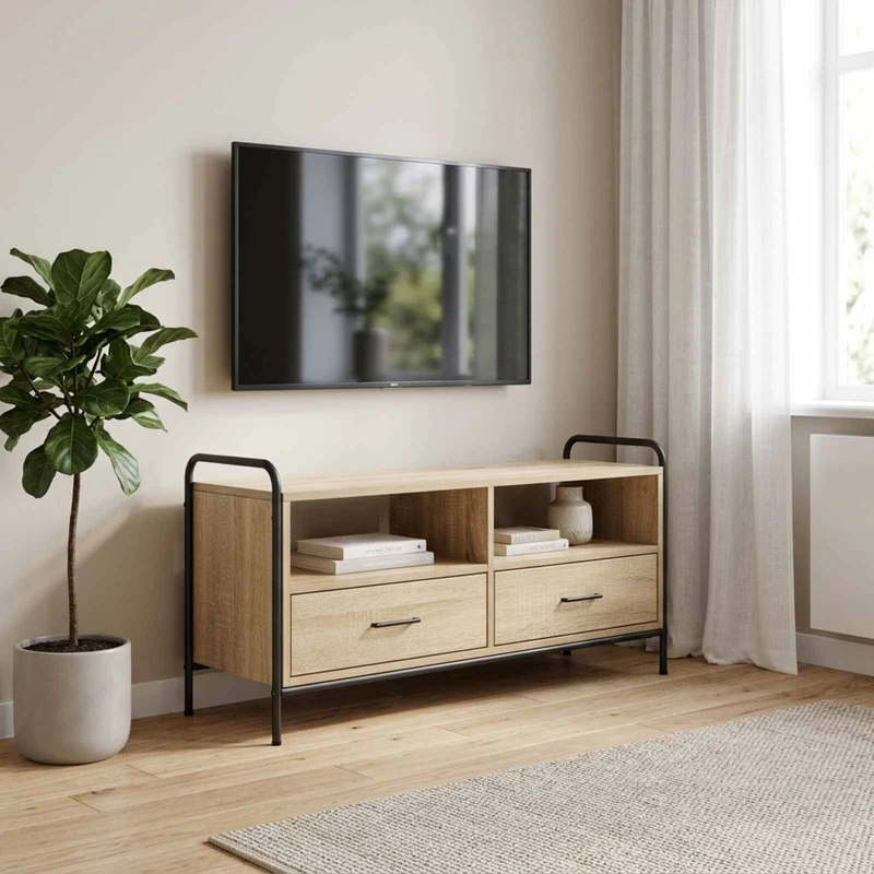 TV-kaappi 67,5 x 33 x 50 cm Sonoma-tammi Tekninen puu