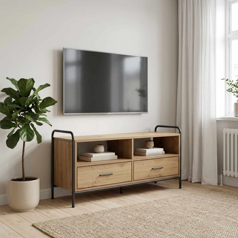 TV-kaappi 67,5 x 33 x 50 cm Artisaanitammi Tekninen puu