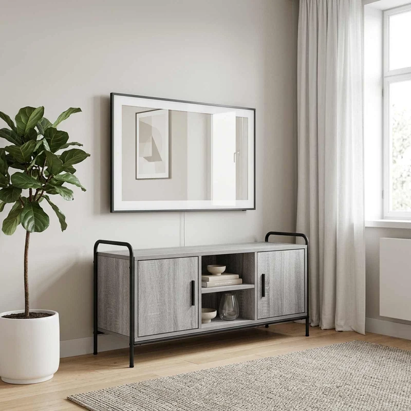 TV-kaappi 99 x 33 x 50 cm Harmaa Sonoma Tekninen puu