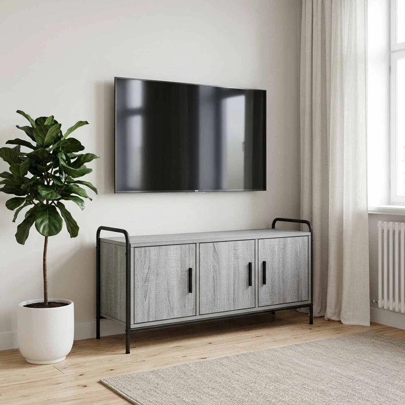 TV-kaappi 79,5 x 33 x 50 cm Harmaa Sonoma Tekninen puu