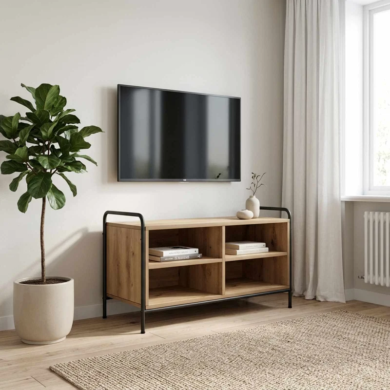 TV-kaappi 140 x 39,5 x 50 cm Artisaanitammi Tekninen puu