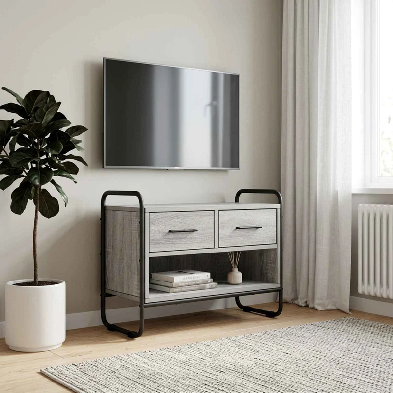 TV-kaappi 60 x 30 x 50 cm Harmaa Sonoma Tekninen puu