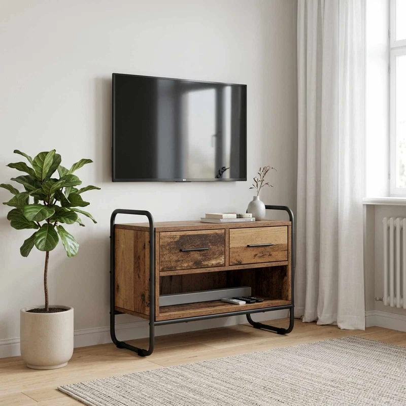 TV-kaappi 60 x 30 x 50 cm Vanha puu Tekninen puu