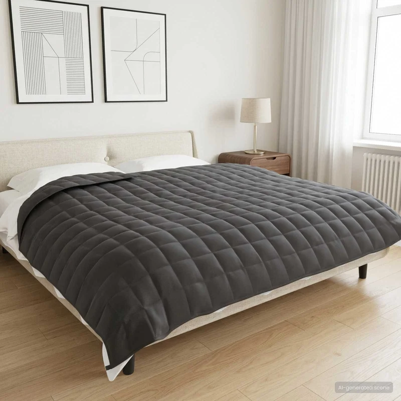 Painopeitto Antrasiitti 200 x 225 cm 13 kg 100% Puuvilla 205T