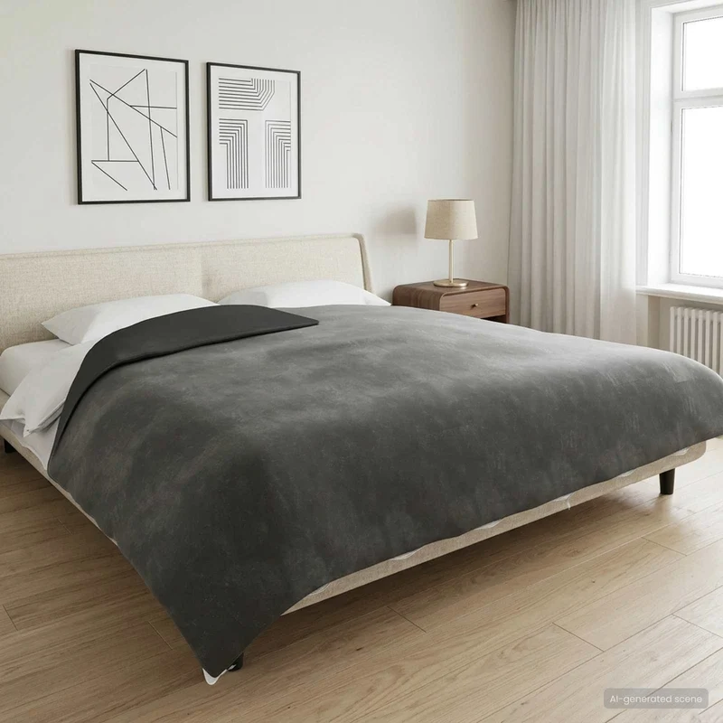 Painopeitto Antrasiitti 200 x 230 cm 13 kg 100% Puuvilla 205T
