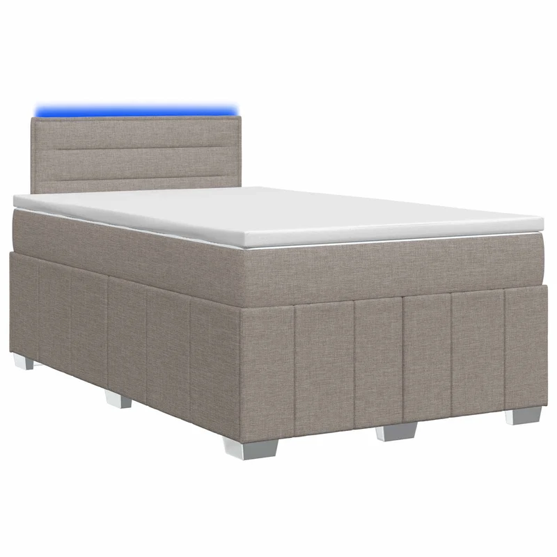 Boxspringbed 120x190 cm taupe met hoofdeinde
