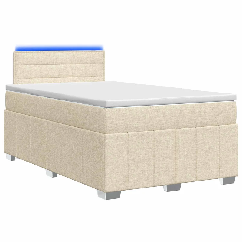 Boxspringbed met matras 120x190 cm crème