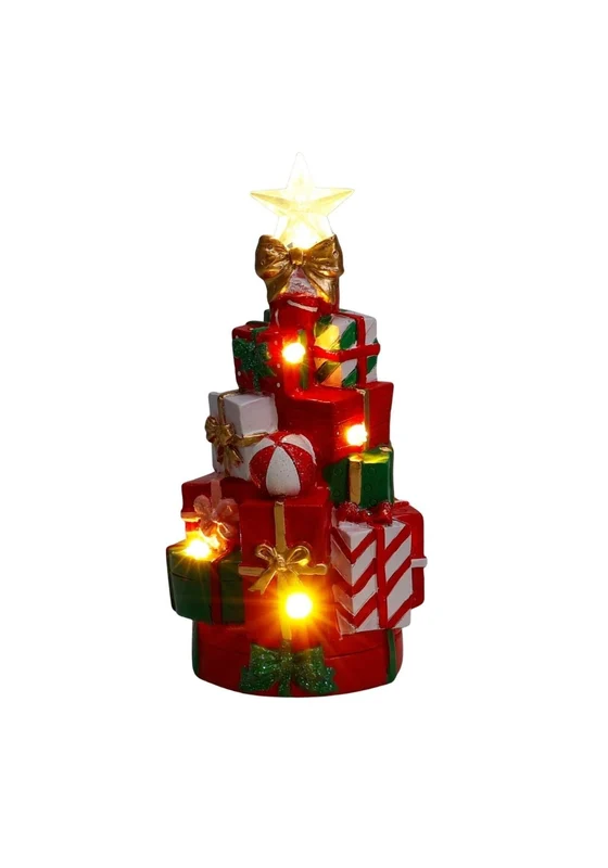 LED Christmas Tree Gift Box Stack - Multi Multi / One Size