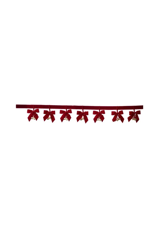 Decorative Bow Garland - Wine Wine / One Size