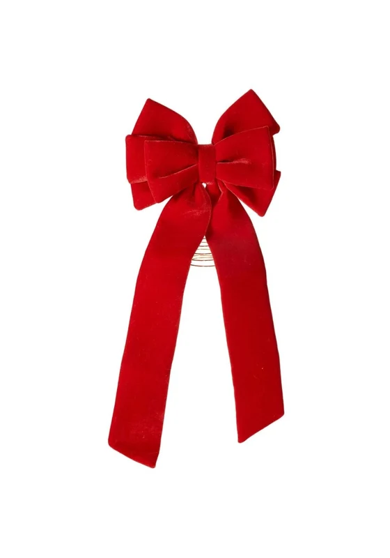 Bow Tree Topper - Red Red / 72cm