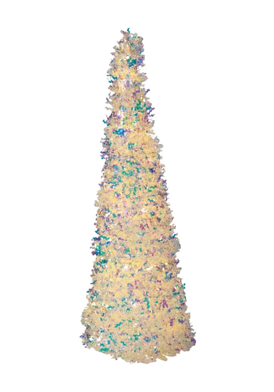 LED Tinsel Cone Tree - Multi Multi / One Size