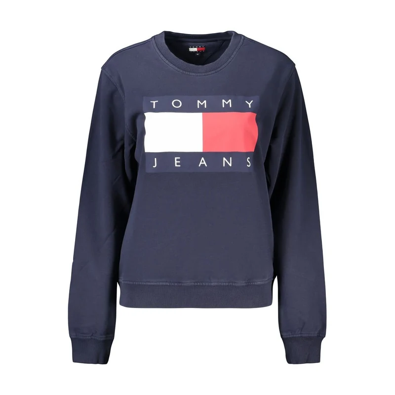 Tommy Hilfiger Blue Cotton Women's Sweatshirt XL
