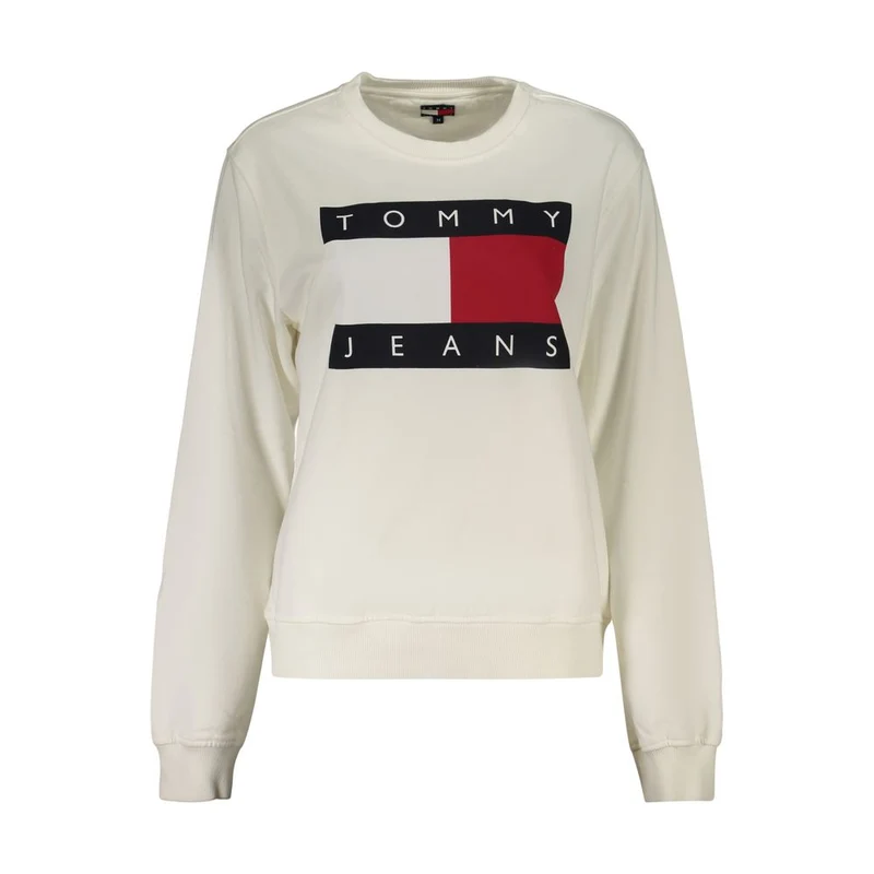 Tommy Hilfiger White Cotton Women's Sweatshirt S