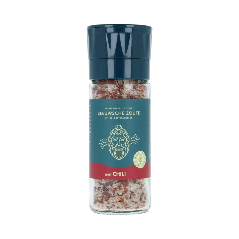 Zeeuwsche Zoute Keramische Zoutmolen Chili 65 gram