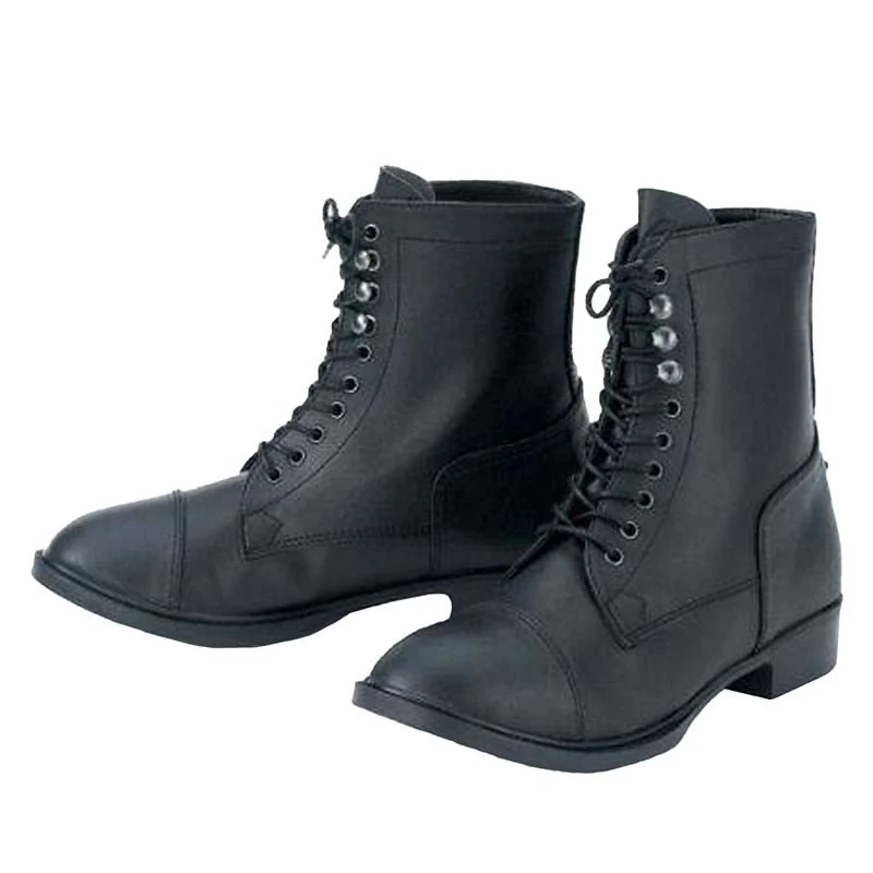 Millstone Ladies SyntheticLace Paddock Boot 6 Bk Black / 5.5