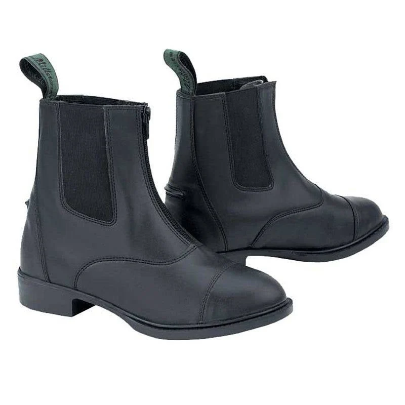 Lettia Ladies Zip Paddock Boots Black / 7.5