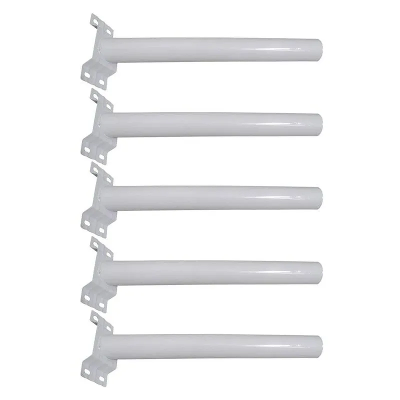 Suporte Luminaria Solar Barra Poste Aço 5 Unidades