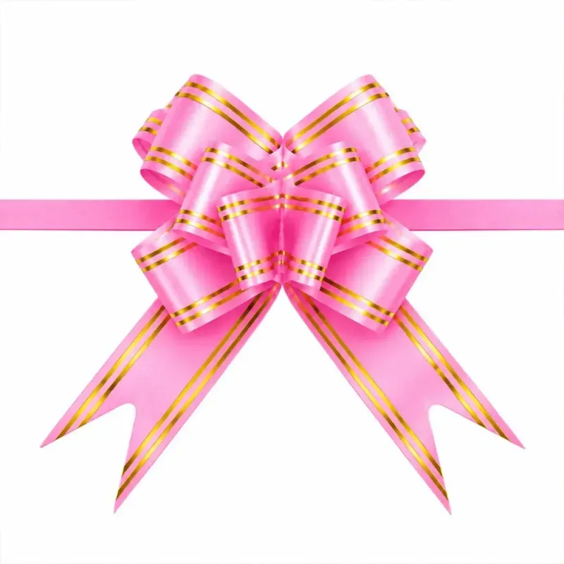Laço Facíl Mágico 2,6X45CM para Presente com 100 Peças 170 - Rosa