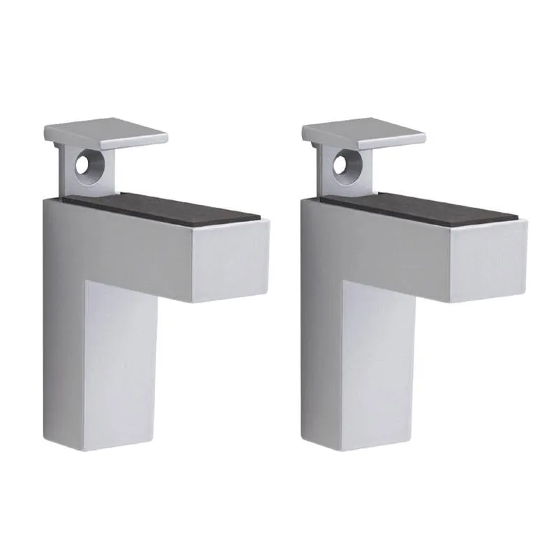 Clipes De Prateleira Dolle Eliot Silver Metal 4,4 X 2,3 X 0,9 Cm (pacote 7)