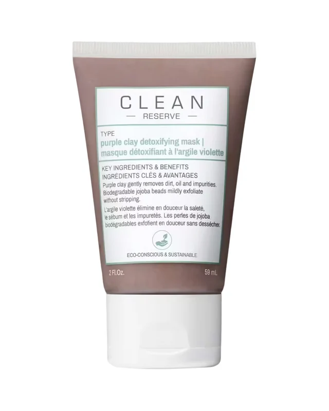Clean, Reserve - Purple Clay, Detoxifying, Clay Mask, 59 ml