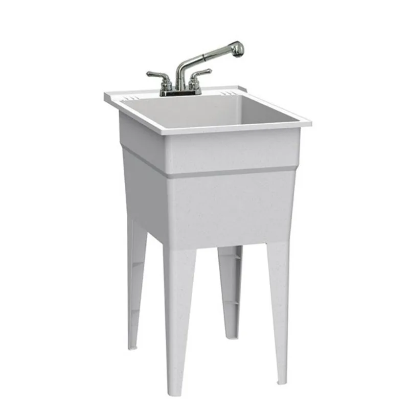 RuggedTub All-in-one Laundry Sink with Faucet Narrow Classic - Granit - 18-in