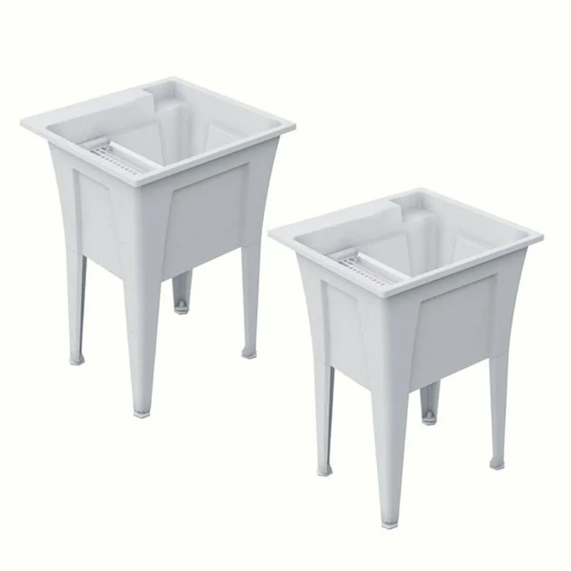RuggedTub Nova Heavy-Duty Laundry Sink Nova - Granit - 24-in - Box of 2