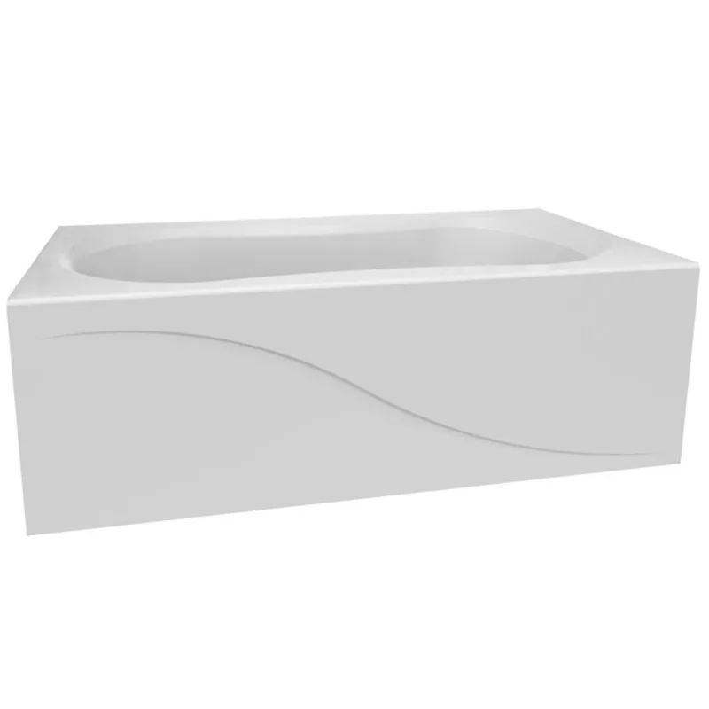 Technoform Akoma Acrylic Bathtub 60 x 30-in White - Left Drain