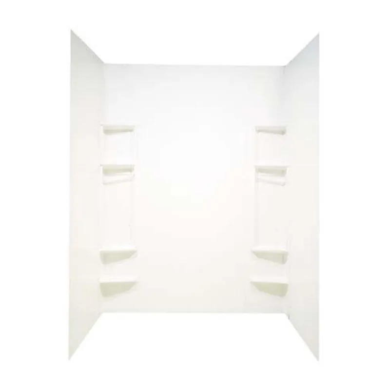 Technoform Calypso Tub Shower Surround - 5-Pieces- Polystyrene - White - 60-in x 32-in x 80-in