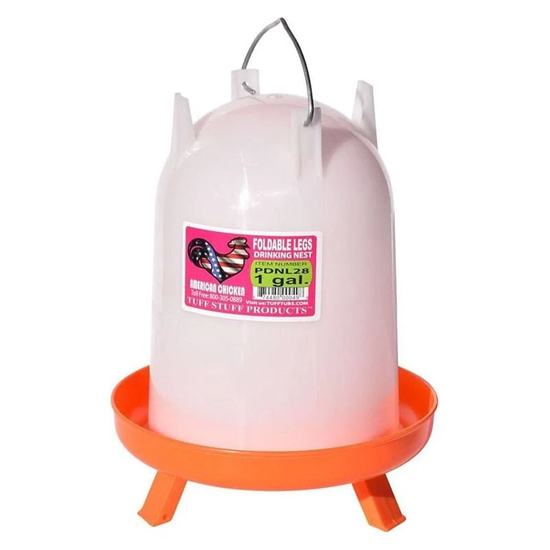Tuff Stuff Poultry Drinker Nest With Folding Legs 1 Gallon