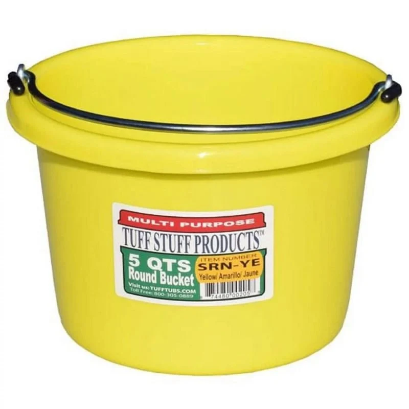 Tuff Stuff Utility Pail Yellow / 5 Quart