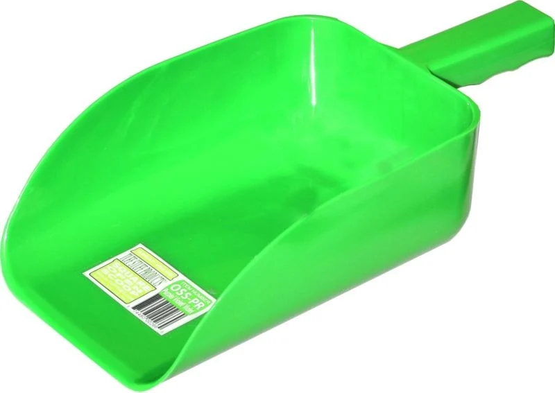 Tuff Stuff Open 5 Quart Scoop Square Green / 5 Quart